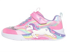 Skechers sneakers pink multicolor with unicorn and lights